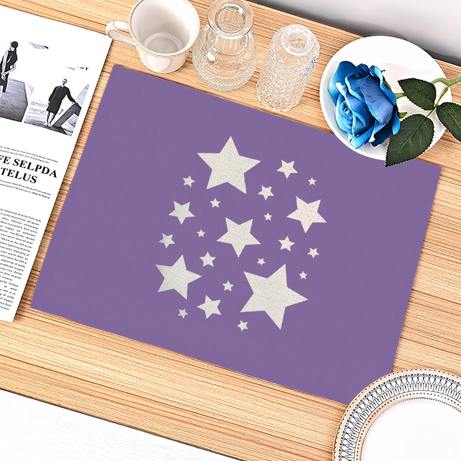 Purple Geometric Pattern Kitch - Outdoor Furniture Dining recension och pris