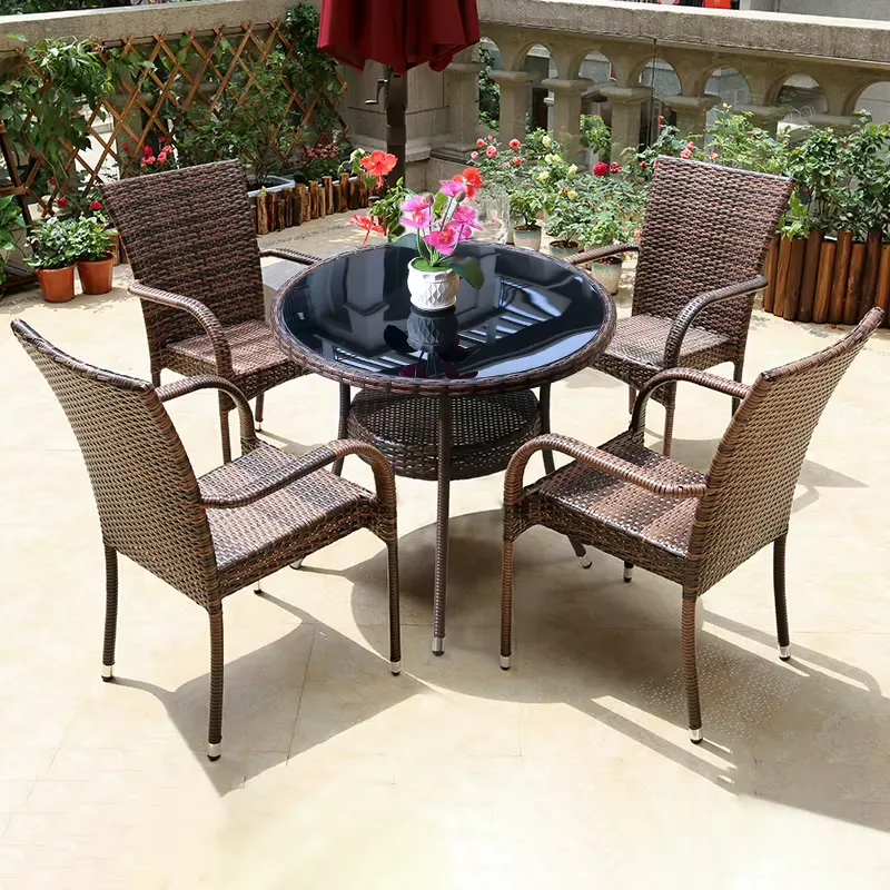 Small Metal Rattan Coffee Tabl - Outdoor Furniture Prices recension och pris