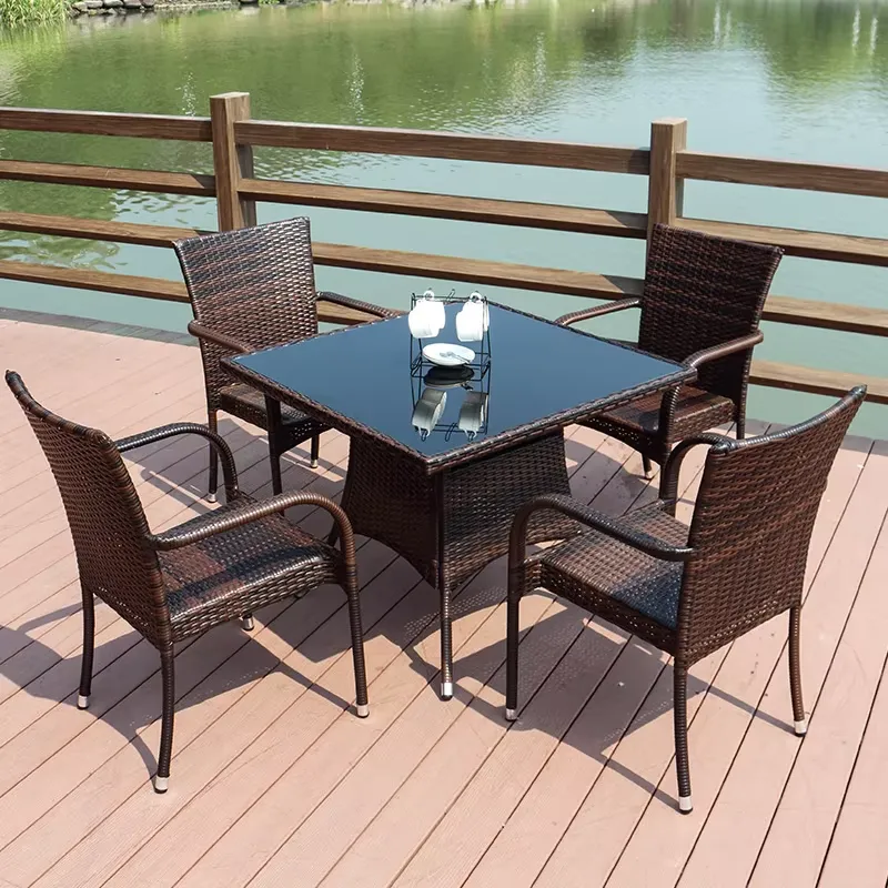 Small Metal Rattan Coffee Tabl - Outdoor Furniture Prices recension och pris