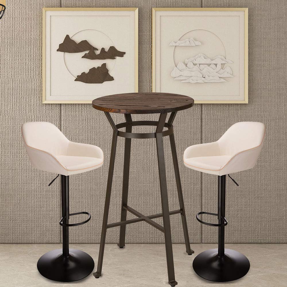 3Pc Pub Table & Swivel PU Bar  - Outdoor Furniture Kitchener recension och pris