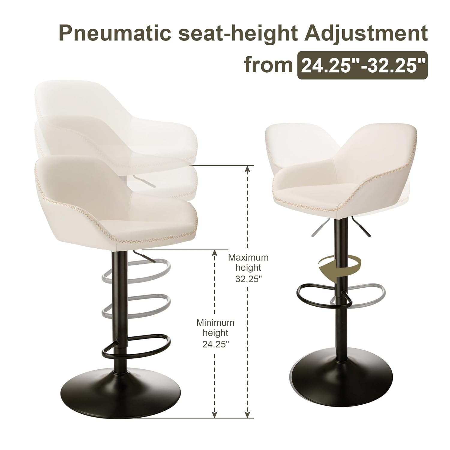 3Pc Pub Table & Swivel PU Bar  - Outdoor Furniture Kitchener recension och pris