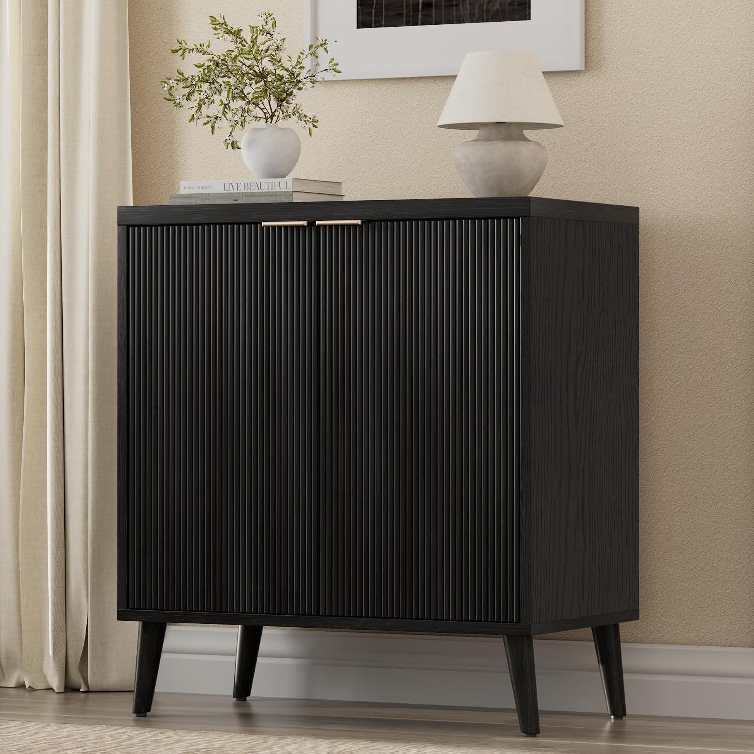 Fluted Buffet Cabinet With Sto - Outdoor Furniture Dining recension och pris