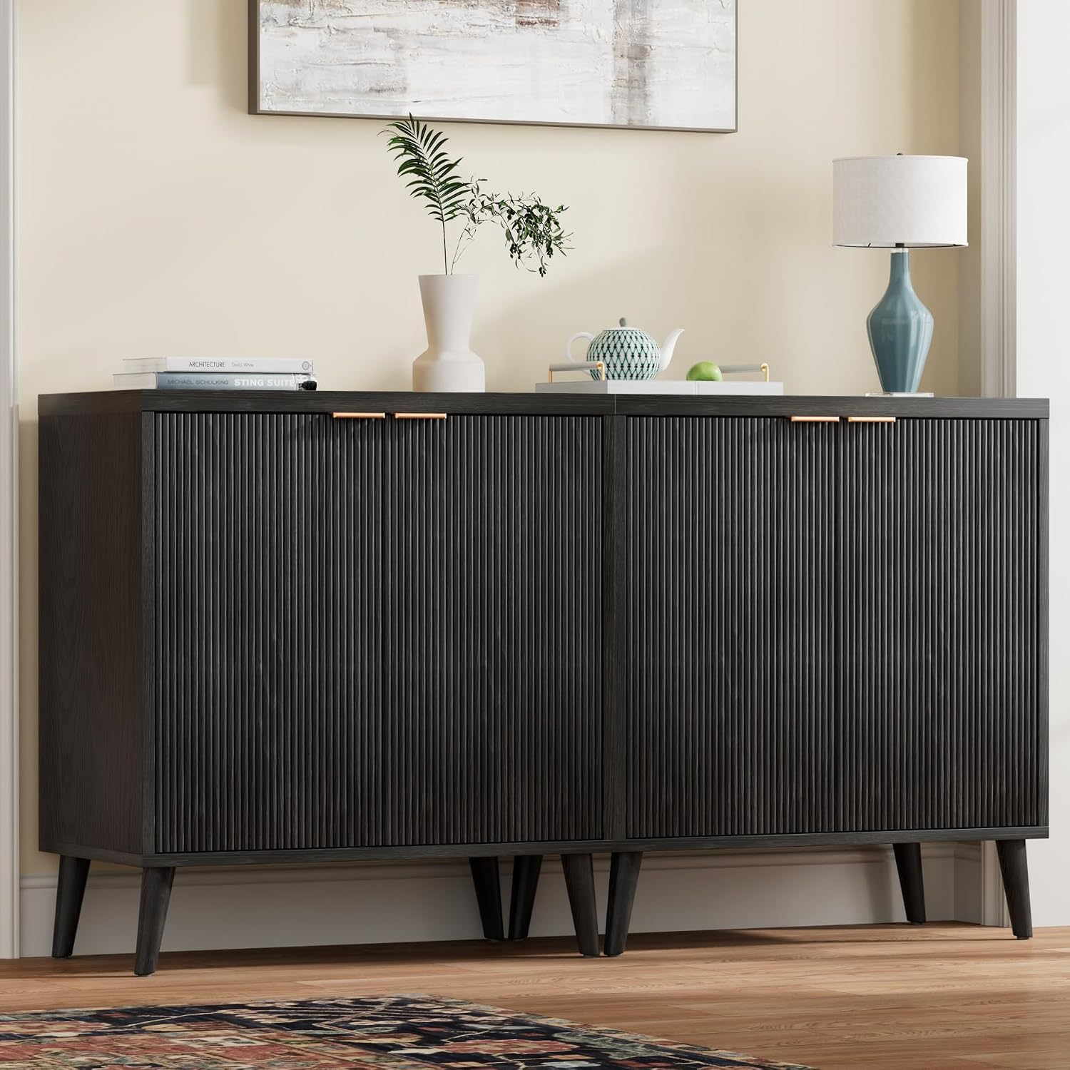 Fluted Buffet Cabinet With Sto - Outdoor Furniture Dining recension och pris