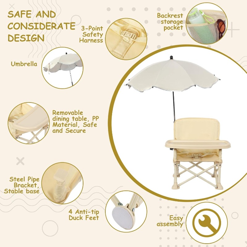 Baby Outdoor Beach Chair with  - Outdoor Furniture Table And Chairs recension och pris
