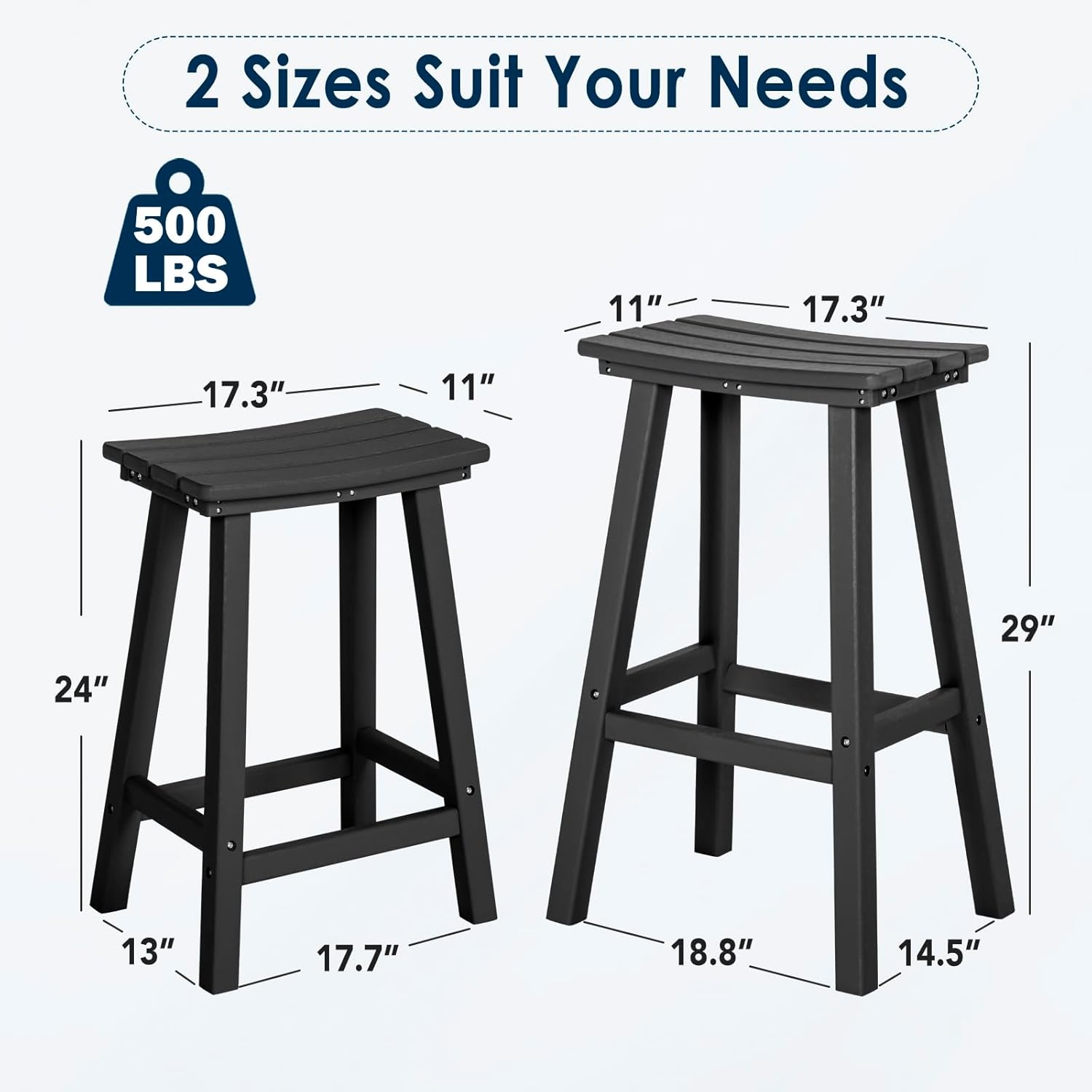 29in HDPE Outdoor Bar Stools S - Outdoor Furniture Kitchener recension och pris