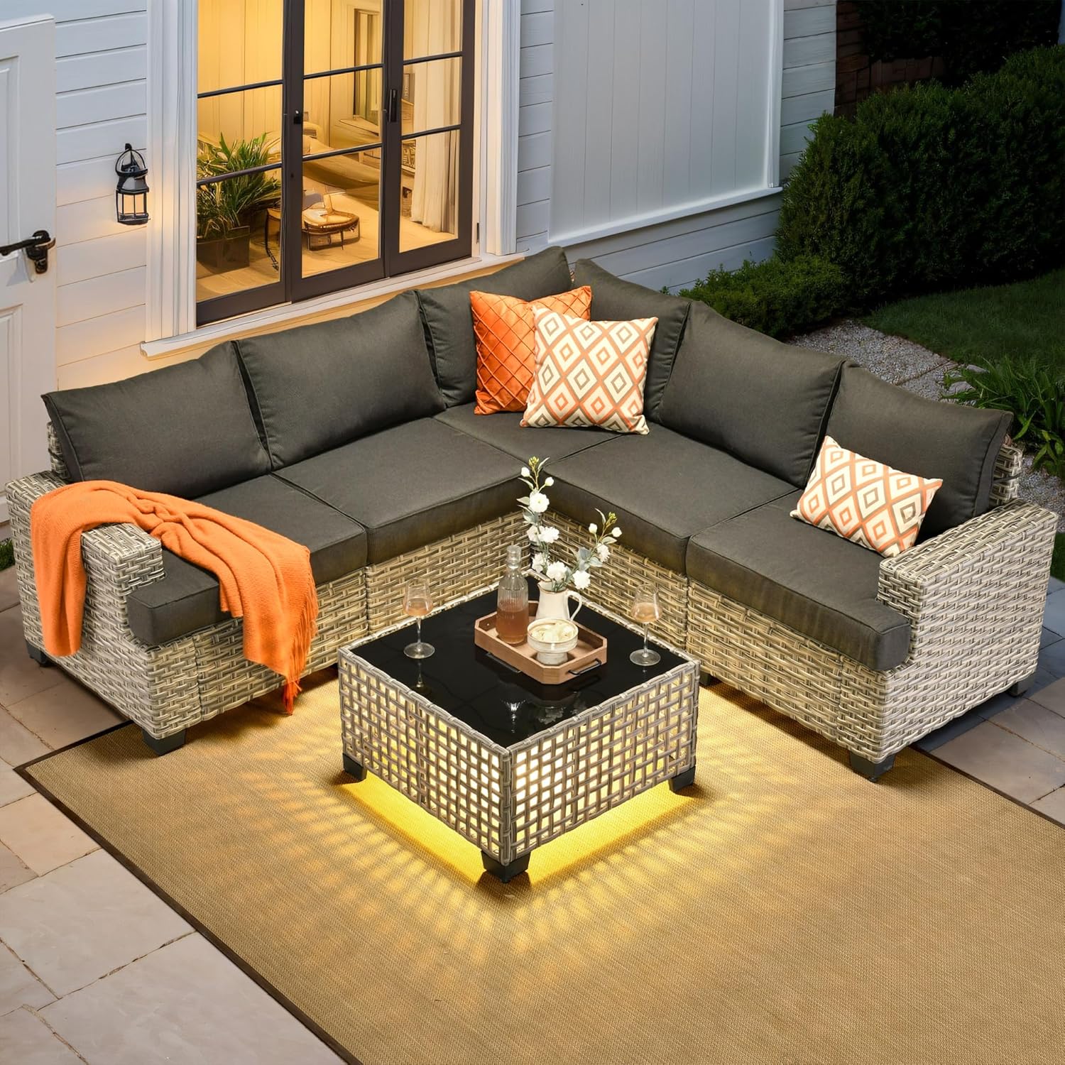*u-Outdoor Sectional Patio Fur - Outdoor Furniture L Shape recension och pris