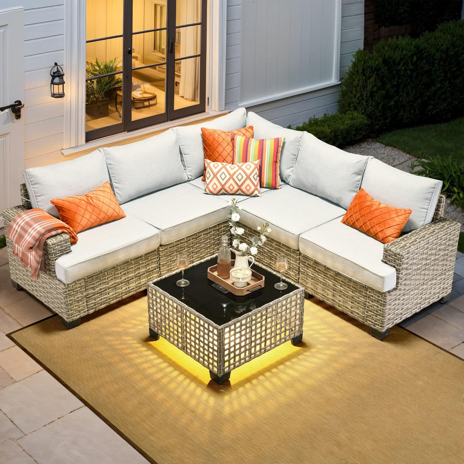 *u-Outdoor Sectional Patio Fur - Outdoor Furniture L Shape recension och pris