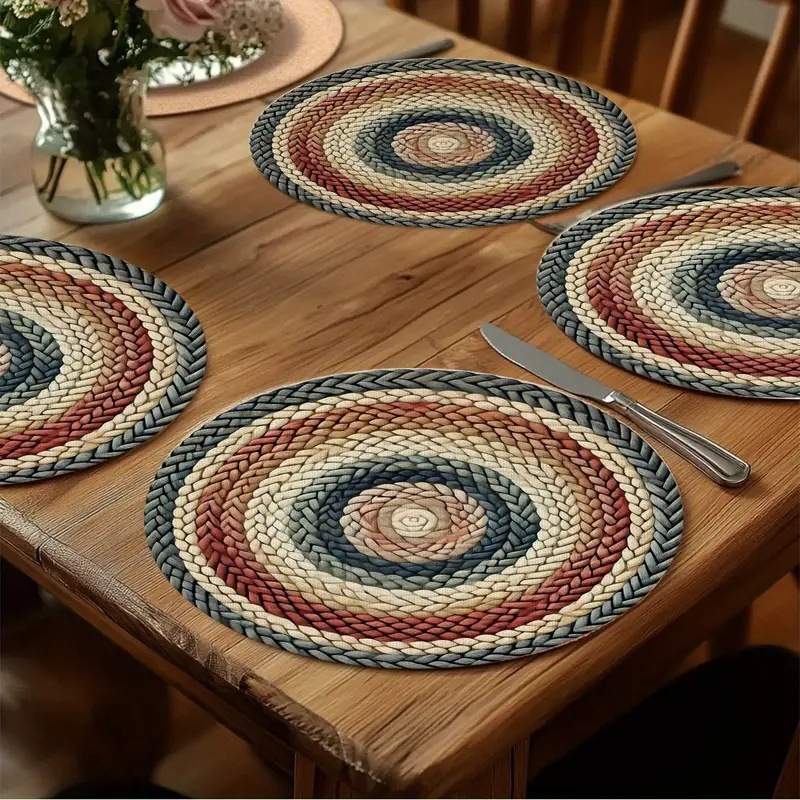 Bohemian Style Non-Slip Round  - Outdoor Furniture Dining recension och pris