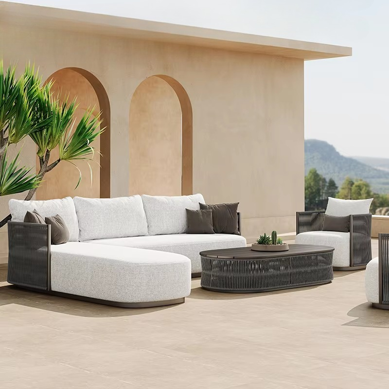 Patio Set Garden Pool Rope Mod - Outdoor Furniture L Shape recension och pris