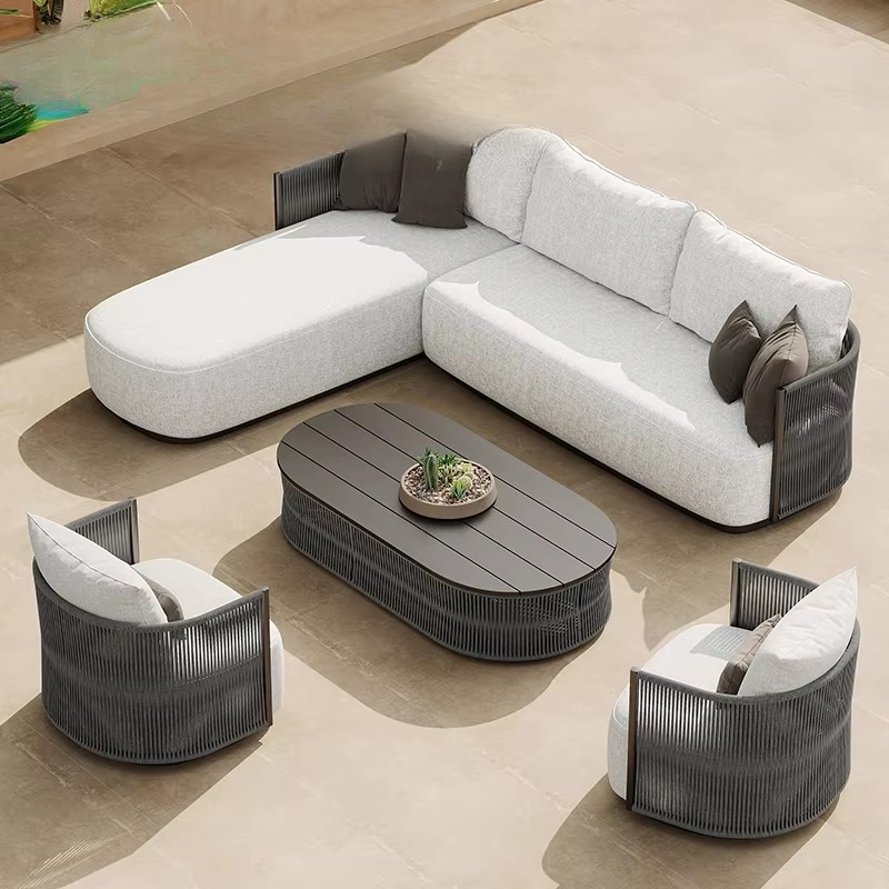 Patio Set Garden Pool Rope Mod - Outdoor Furniture L Shape recension och pris
