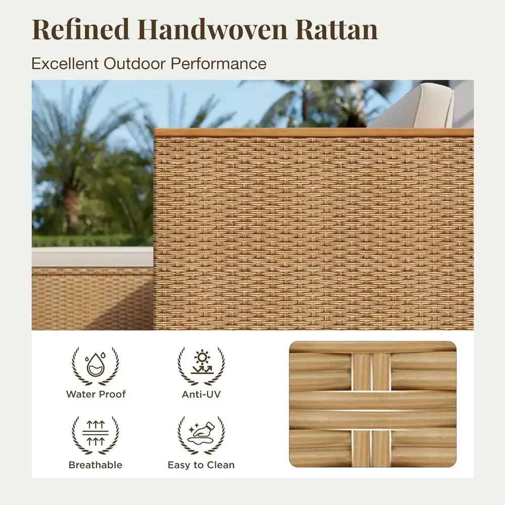 3-Piece Outdoor Patio Furnitur - Outdoor Furniture L Shape recension och pris