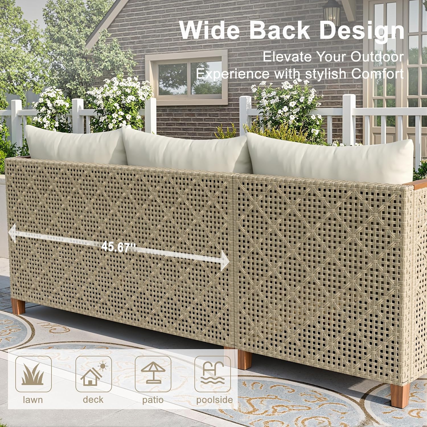 All-Weather Modular PE Wicker  - Outdoor Furniture L Shape recension och pris