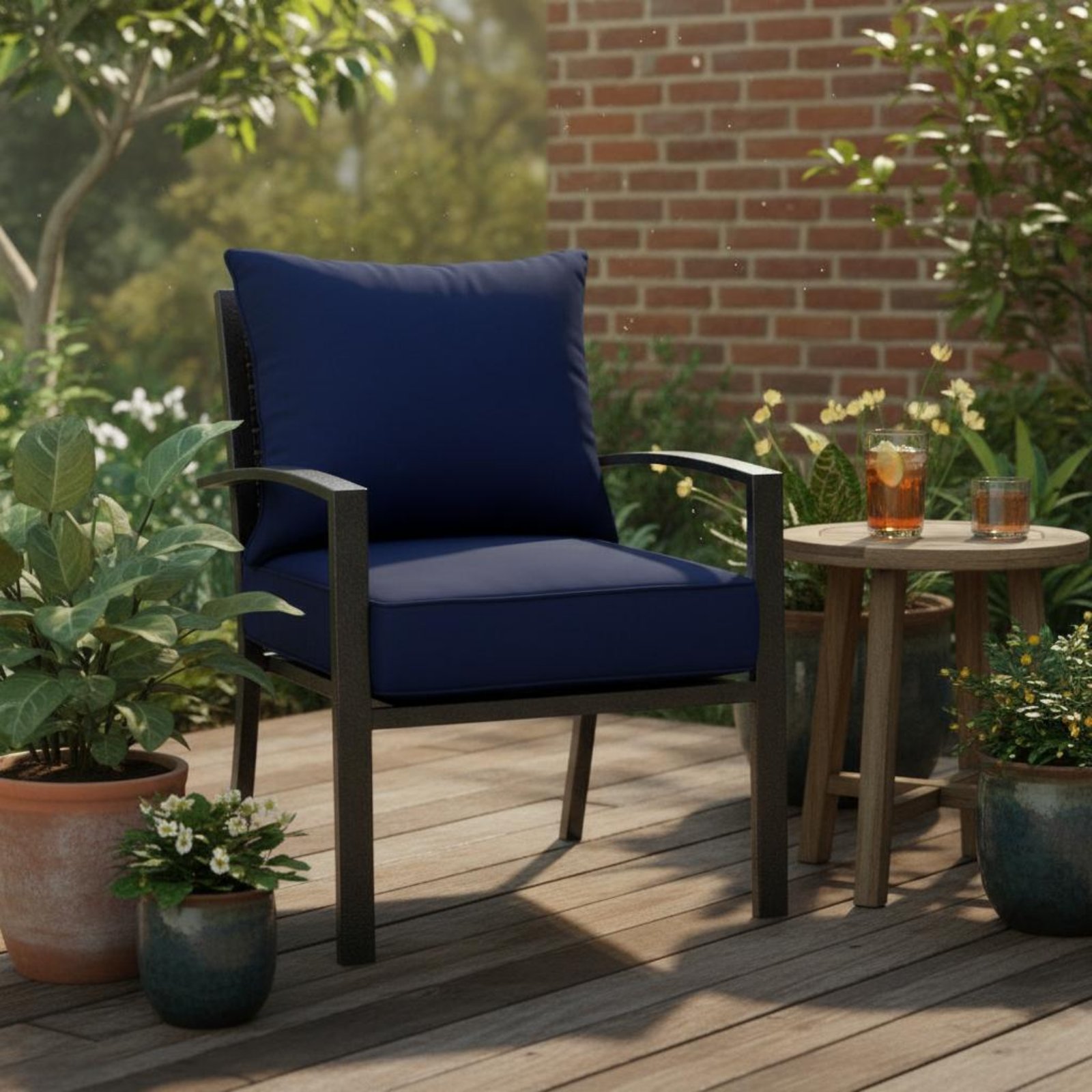 Patio Chair Pad Hidden Closure - Outdoor Furniture Pads recension och pris