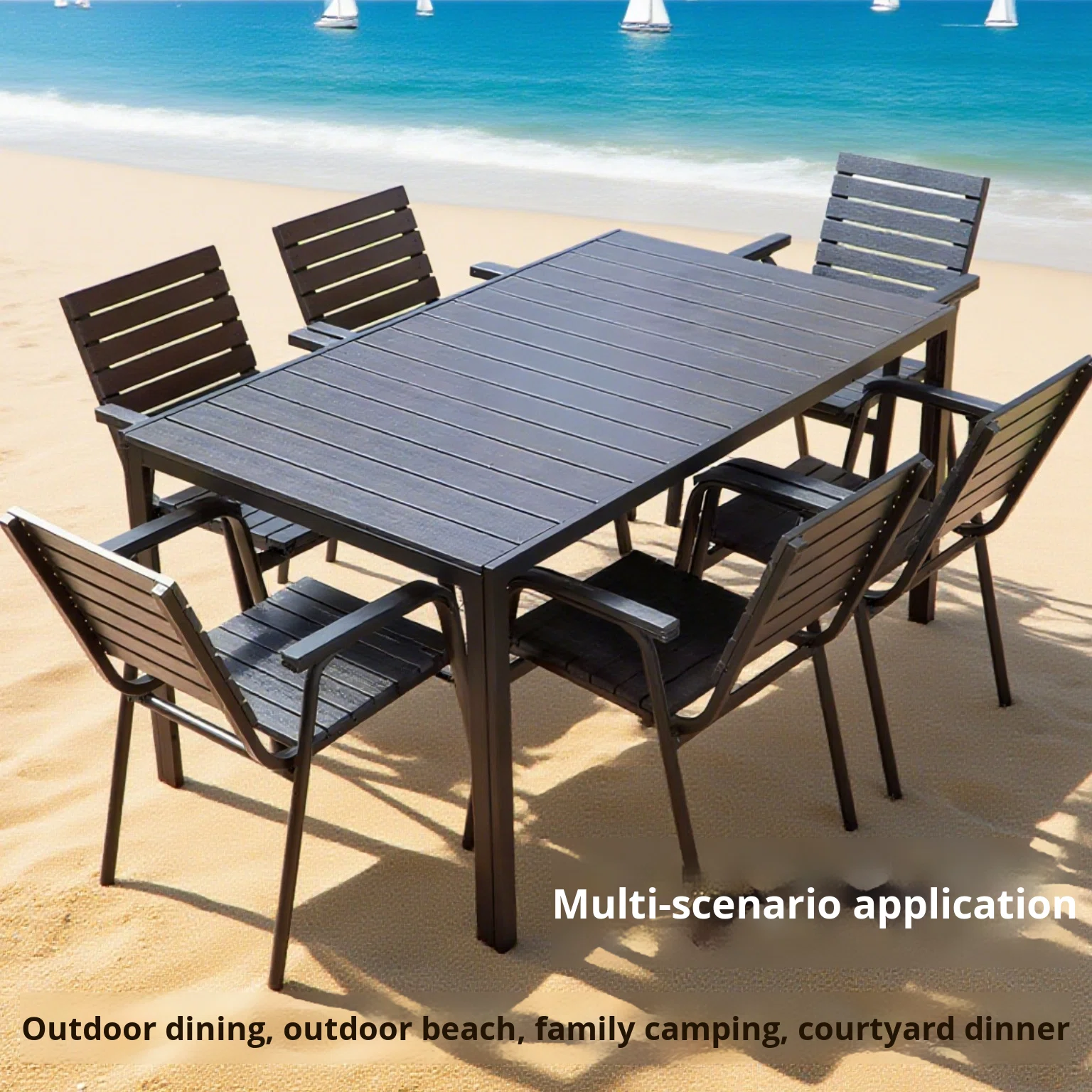 New Bamboo Picnic Garden Table - Outdoor Furniture Table And Chairs recension och pris